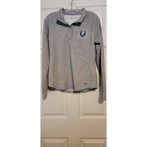 Under Armour Columbia University Lions Quarter Snap Pullover Grey‎ Women Medium